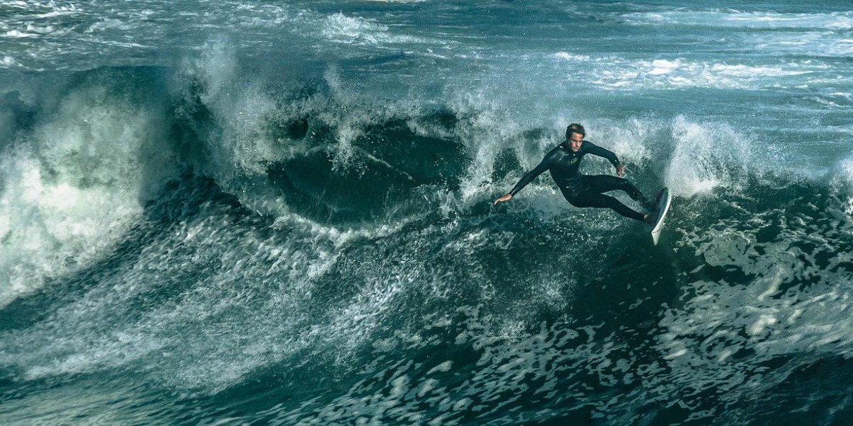 Surfer à Arcachon