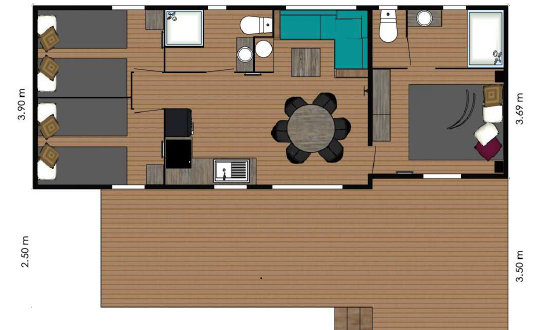 Plan Manyara 3 chambres