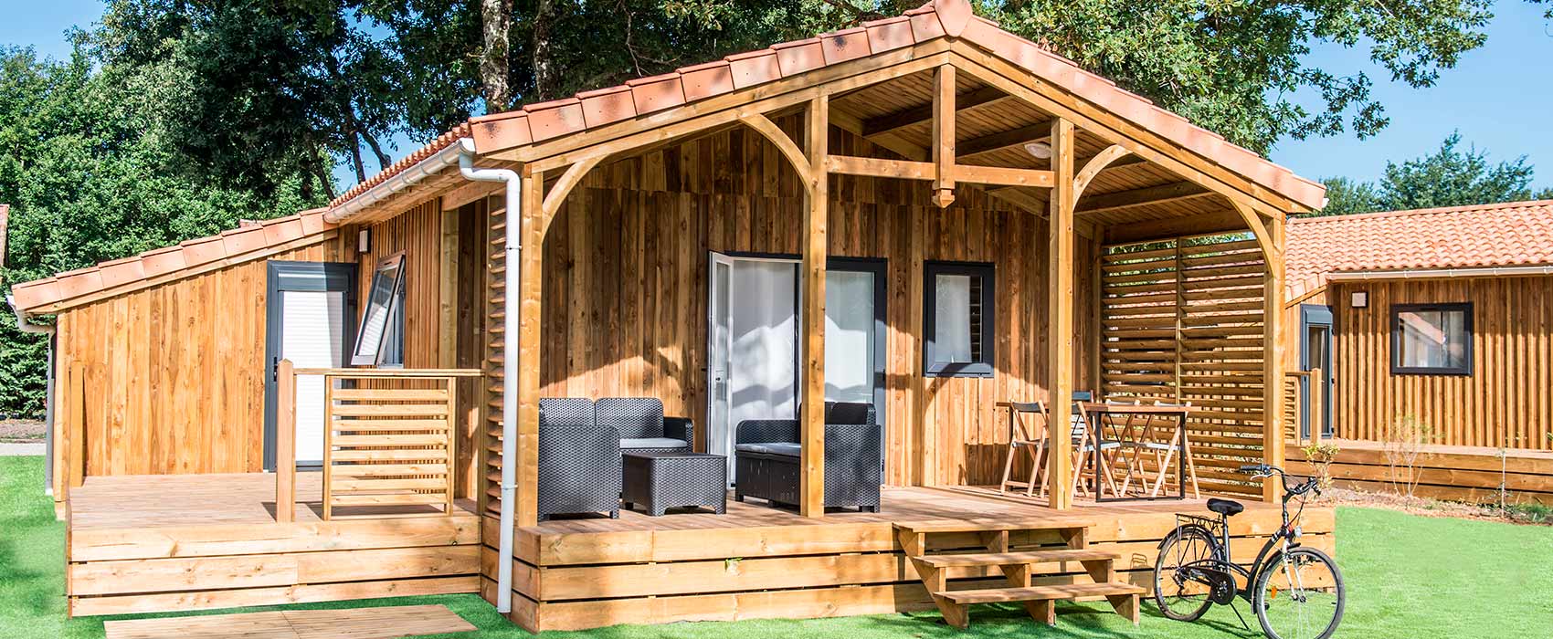 location chalet bois camping arcachon